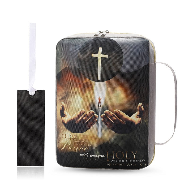 Printed Zippered Bible Cover Carrying Case