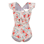 Floral Ruffle One-Piece Swimsuit