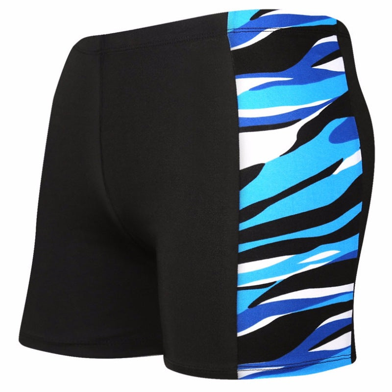 Men's Two-Tone Swim Boxer Trunks