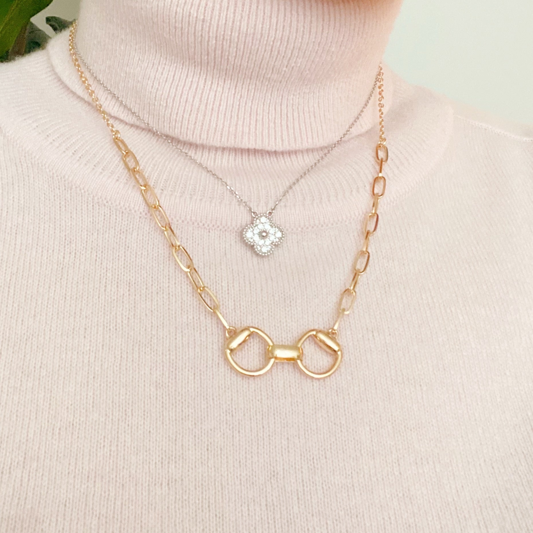 Equestrian Horsebit Chain Necklace