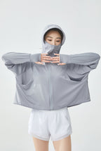 UPF50+ Women's Sun Protection Ice Silk Cover-Up