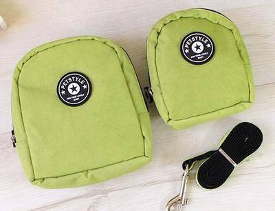 Dog Backpack Harness with Leash Set, Adjustable Canvas Self-Carrier Bag for Small Dogs and Cats, Travel and Walking Pack