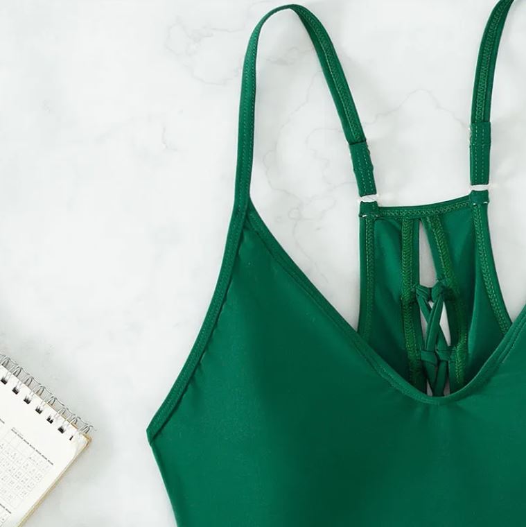 Womens High-Cut One-Piece Swimsuit