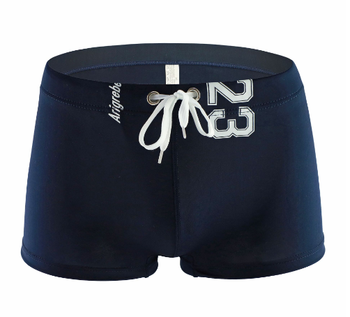 Men's Square-Leg Swim Boxer Trunks