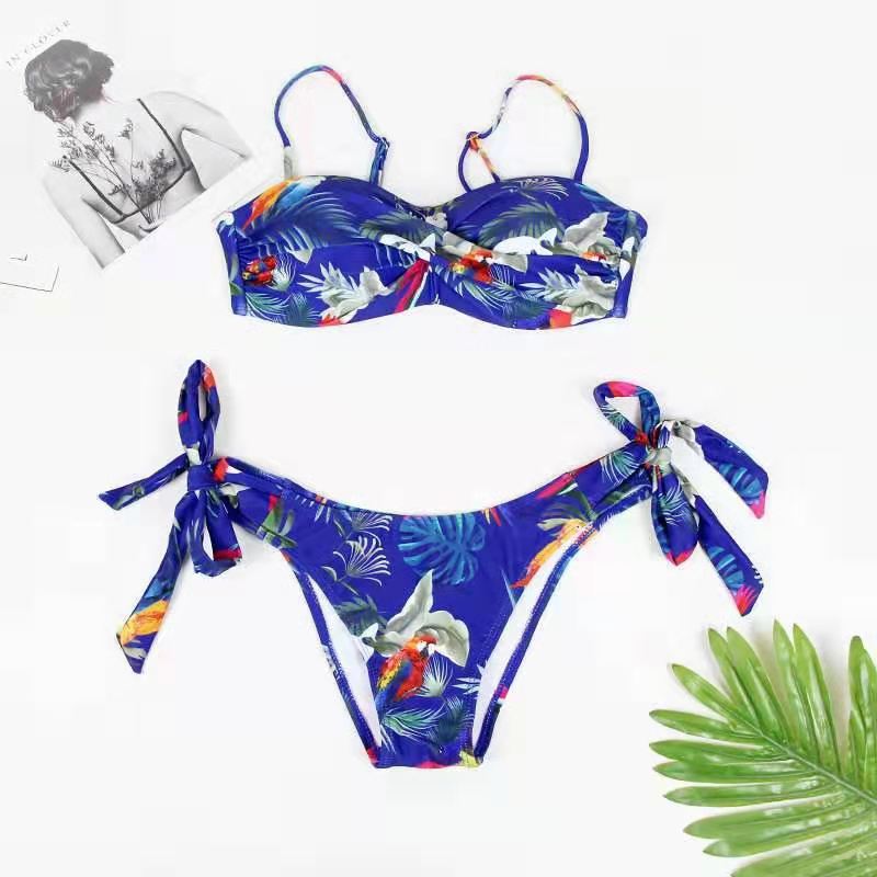 New Split Women's Print European Style Sexy Swimsuit