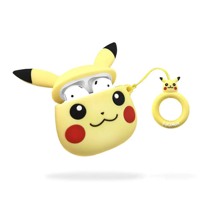 Cute Pikachu AirPods Silicone Case for Bluetooth Headphones | Accessory