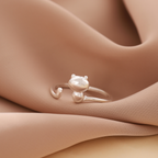 Cute Cat Adjustable Ring