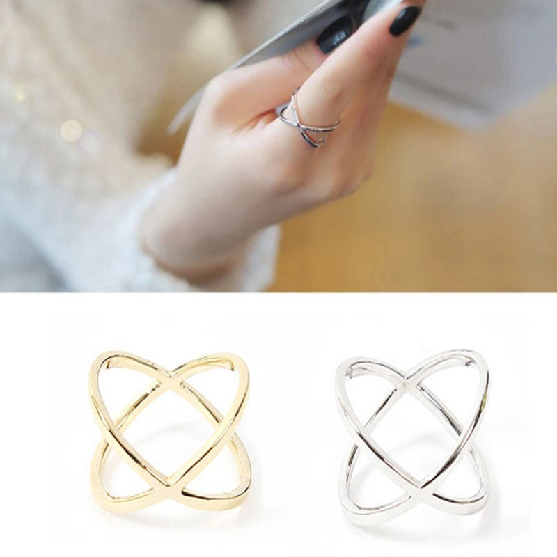 Cross Ring for Women - Hollow Design and Joint Finger