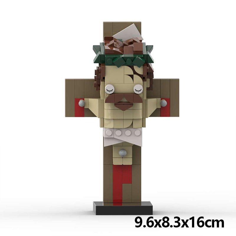 Creative Jesus Cross Building Block Toy | Christian Home Decor