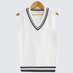 Men's Cable Knit V-Neck Cricket Sweater Vest