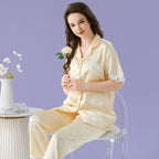New Polka Dot Lace Trim Women's Sleepwear Set