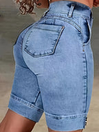 Women's Slim-Fit Denim Shorts