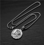 Titanium Steel Jesus Ecce Homo Pendant Necklace