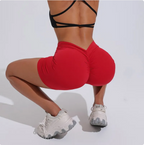 Women's High-Waist V-Back Yoga Shorts