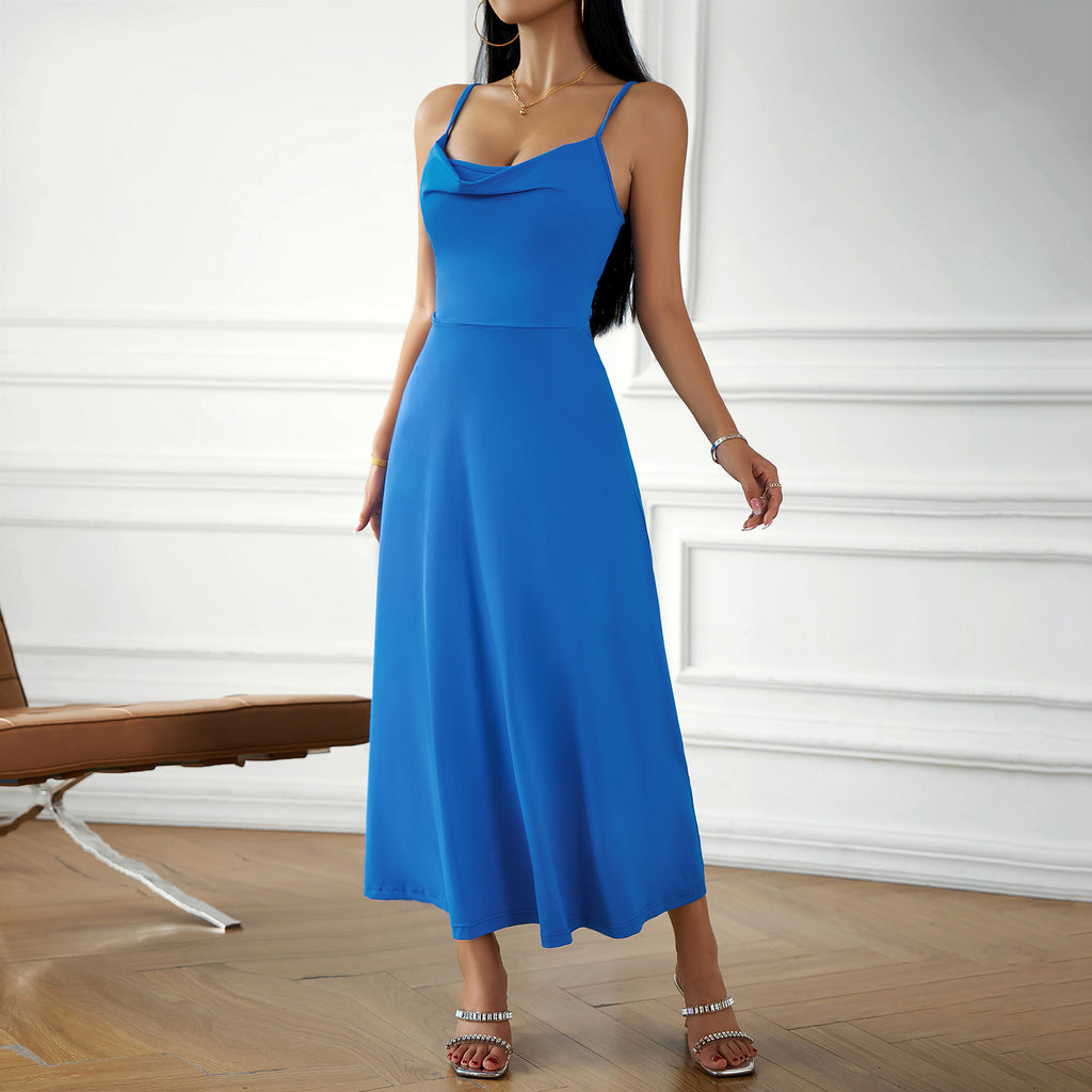 Diyun Women's Solid Color Sexy Camisole Dress 2023