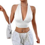 Backless Hollow-Out Summer Crop Top