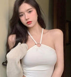 New Women's Sexy Crop Top with Cartoon Design
