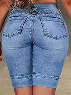Women's Slim-Fit Denim Shorts