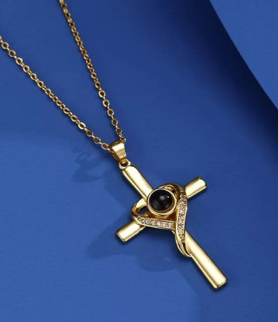 Love Heart Cross Necklace