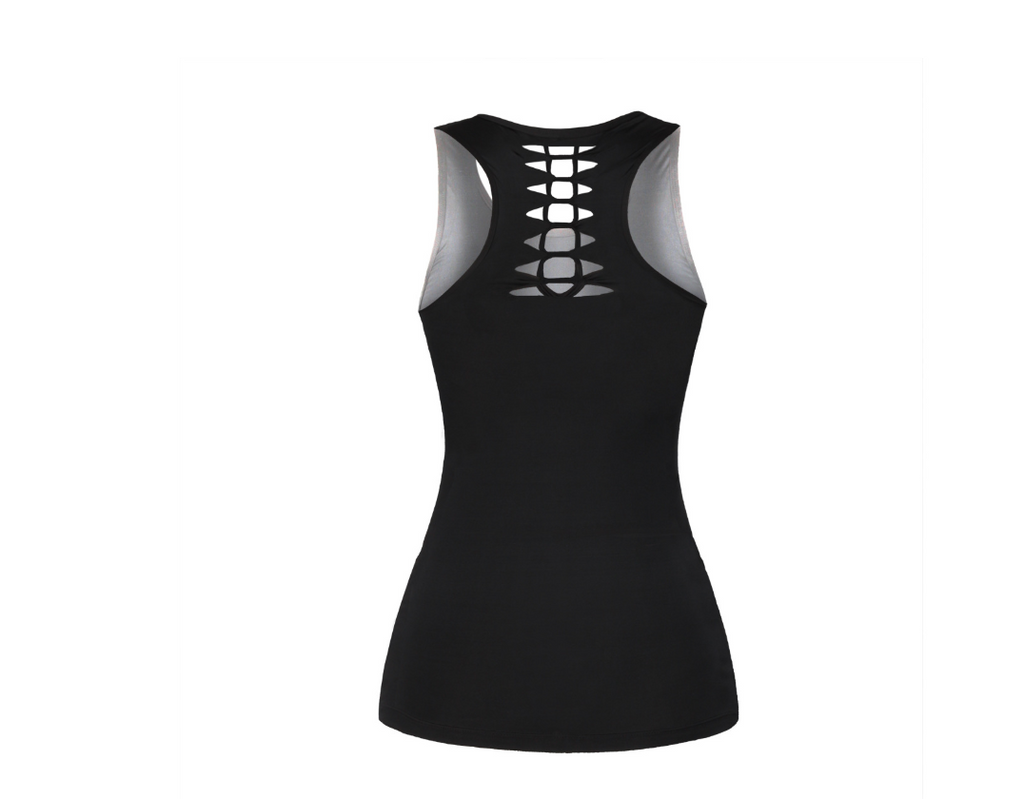 Skull Graphic Tank Top and Base Layer Shirt