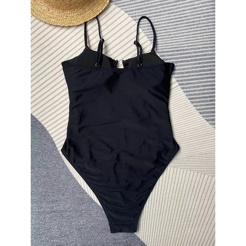 Cut-Out Ring One-Piece Swimsuit