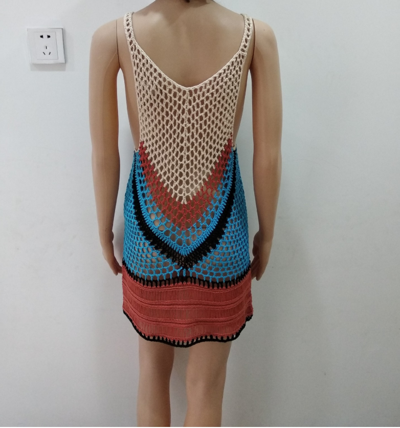 Crochet Knit Beach Cover-Up