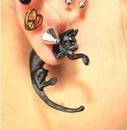 Long-Tailed Leopard Cat Stud Earrings
