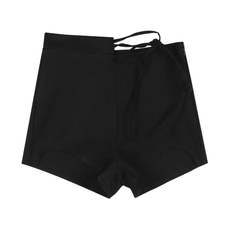 High Waist Strap Casual Shorts for Women