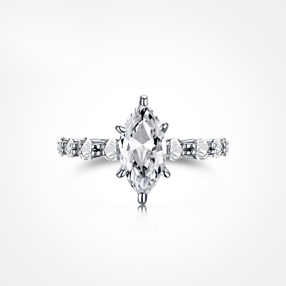 Marquise-Cut Zircon Women's Ring