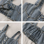 Slimming Denim Camisole Women's Summer Sleeveless Top