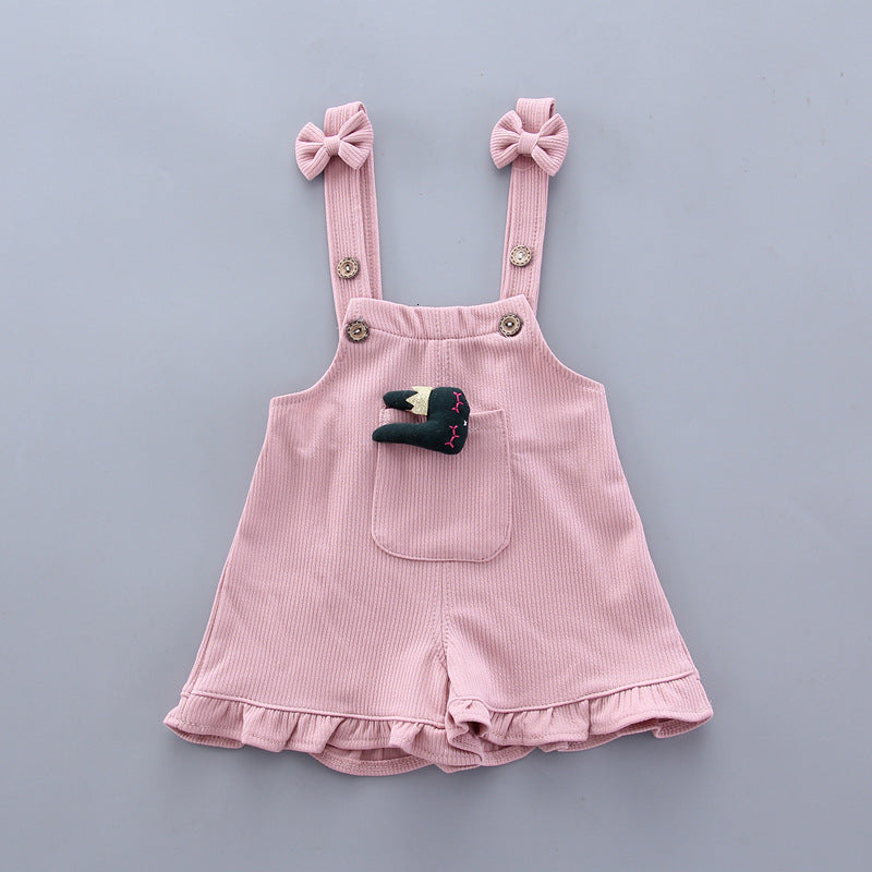 Cute Summer Outfit for Girls - 2Pcs T-Shirt & Shorts