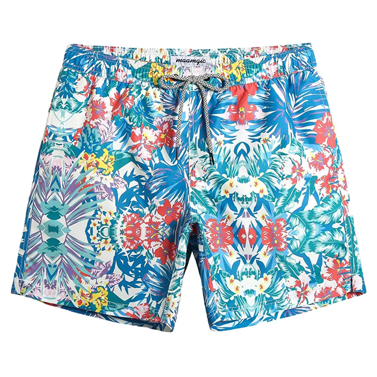Men's Shark Print Swim Trunks