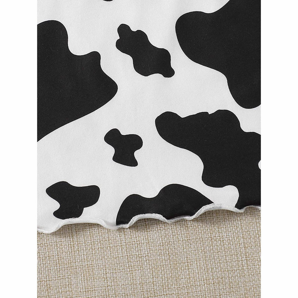 Y2K Cool Women's Milk Cow Print Sleeveless Tank Top