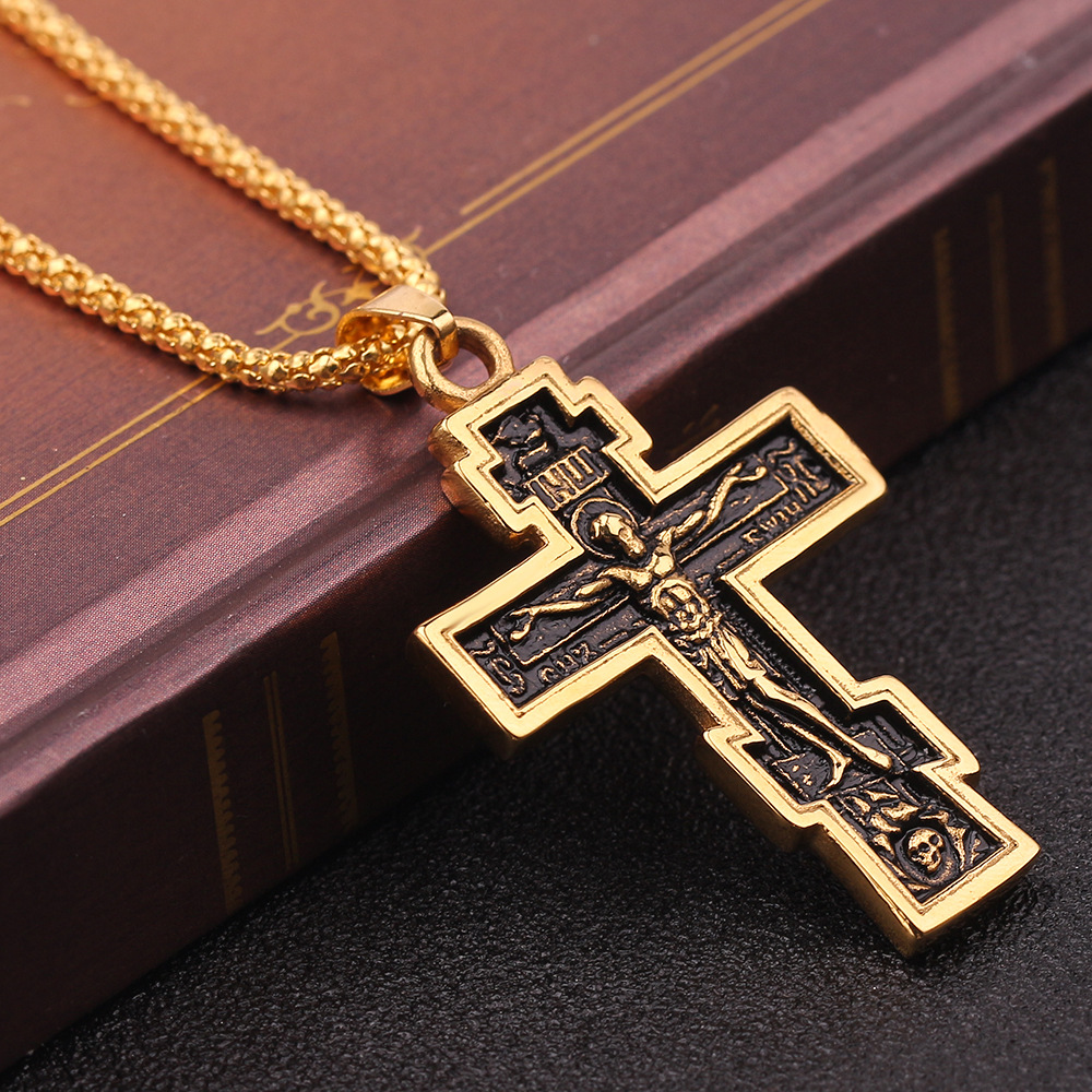Kreuz-Jesus-Anhänger-Halskette