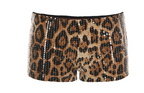 Sequin Leopard Printed Women's Micro Shorts (Single)