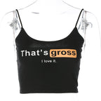 Summer Women’s Slim Fit Letter Print Tank Top