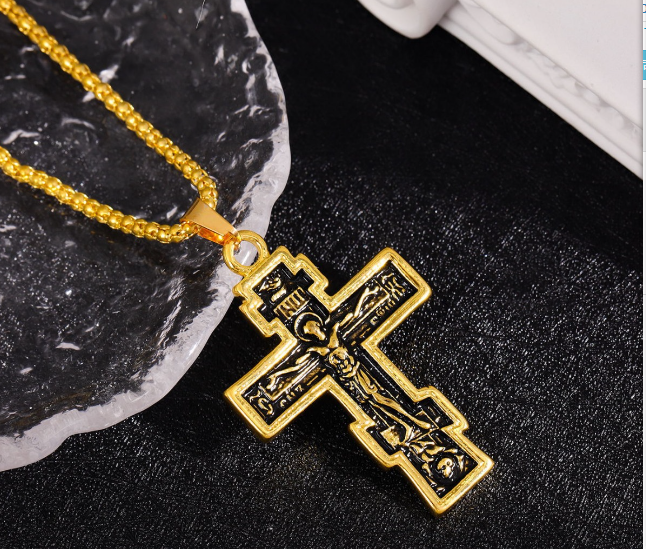 Kreuz-Jesus-Anhänger-Halskette