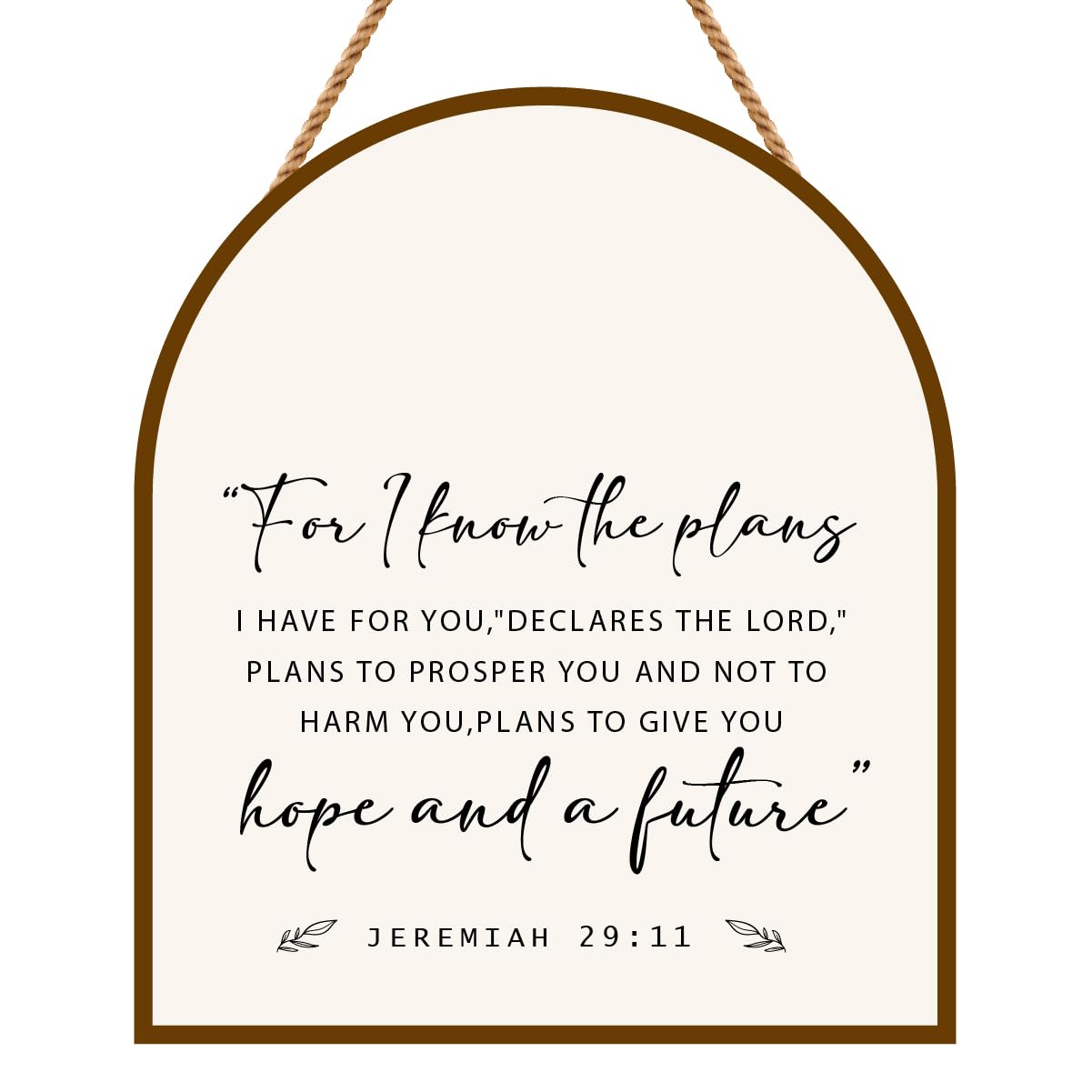 Jeremiah 29:11 Wall Decor - For I Know The Plans Christian Art