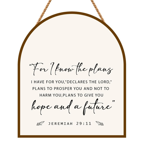 Jeremiah 29:11 Wall Decor - For I Know The Plans Christian Art