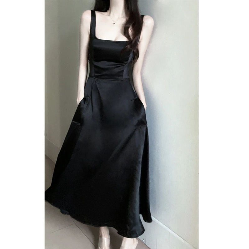 Artistic Tank Top Suspender Dress for Women