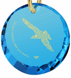 Inspirational Bird Crystal Charm Necklace