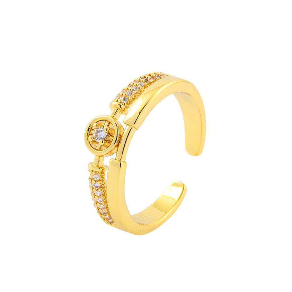Elegant Cross Cord for Braiding Ring - Women's Style