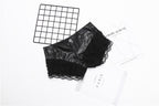 Lace-Trimmed Leather Hot Pants for Women