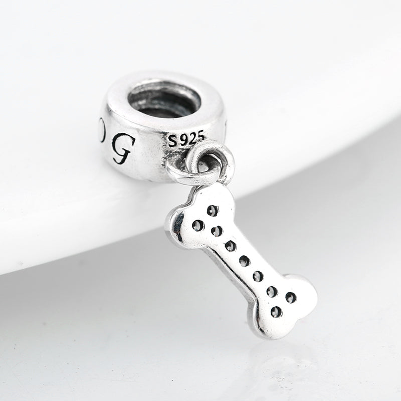 Sterling Silver Dog Bone Dangle Charm