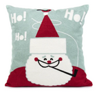Embroidered Christmas Gnome Pillow Cover - Holiday Home Decor