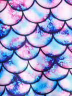 Girls Mermaid Scale One-Piece Swimsuit