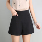 High Waist Chiffon Wide Leg Shorts for Women