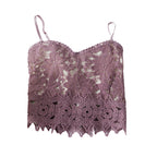 Lace V-Neck Camisole for Women - Spring Sleeveless Top