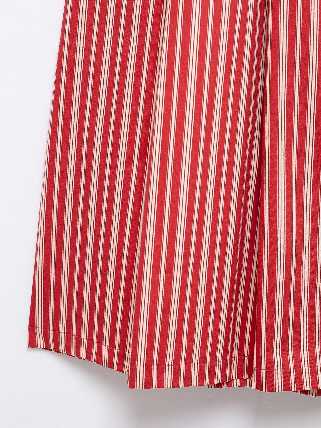 Striped Crop Top & Midi Skirt Set