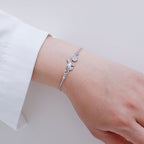 Cat and Ball Pendant Adjustable Bracelet